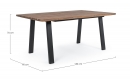  Τραπέζι Wood & Steel Table Oslo Charcoal 160X90cm 