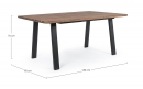   Wood & Steel Table Oslo Charcoal 160X90cm 