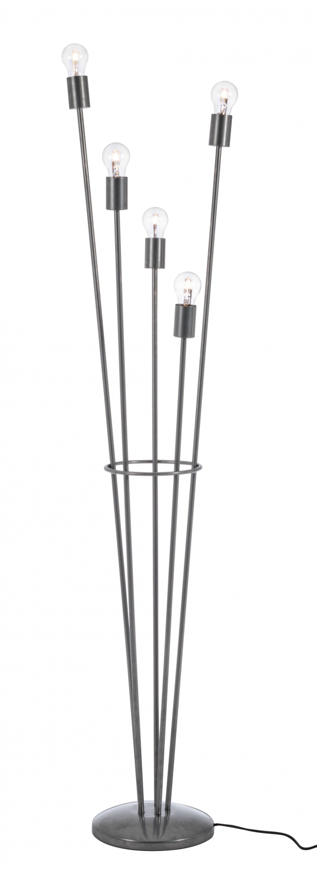  TORCH SILVER FLOOR LAMP 5BULBS H155    Epilegin. 