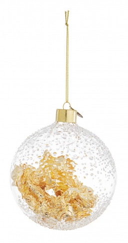 Χριστουγεννιάτικη γυάλινη μπάλα διάφανη με χρυσό 10εκ από την εταιρία Epilegin. Χριστουγεννιάτικη γυάλινη μπάλα διάφανη με χρυσό 10εκ από την εταιρία Epilegin.