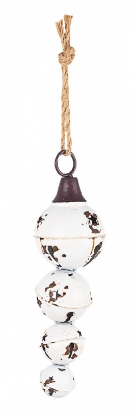 Χριστουγεννιάτικο κρεμαστό μεταλλικό κουδουνάκι λευκό 10x34εκ από την εταιρία Epilegin. Χριστουγεννιάτικο κρεμαστό μεταλλικό κουδουνάκι λευκό 10x34εκ από την εταιρία Epilegin.