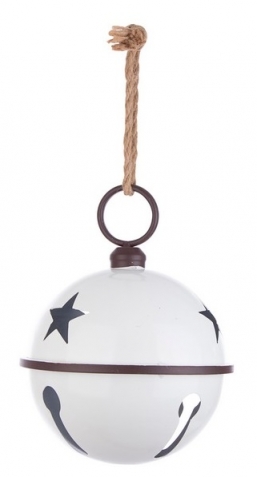 Χριστουγεννιάτικο μεταλλικό κουδούνι κρεμαστό άσπρο Φ25.4Χ33εκ από την εταιρία Epilegin. Χριστουγεννιάτικο μεταλλικό κουδούνι κρεμαστό άσπρο Φ25.4Χ33εκ από την εταιρία Epilegin.