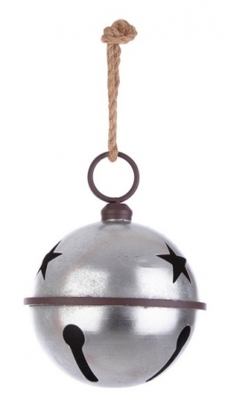 Χριστουγεννιάτικο μεταλλικό κουδούνι κρεμαστό ασημί Φ25.4Χ33εκ από την εταιρία Epilegin. Χριστουγεννιάτικο μεταλλικό κουδούνι κρεμαστό ασημί Φ25.4Χ33εκ από την εταιρία Epilegin.