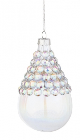 Χριστουγεννιάτικο γυάλινο διακοσμητικό σταγόνα διάφανο με πετρέδια 10εκ από την εταιρία Epilegin. Χριστουγεννιάτικο γυάλινο διακοσμητικό σταγόνα διάφανο με πετρέδια 10εκ από την εταιρία Epilegin.