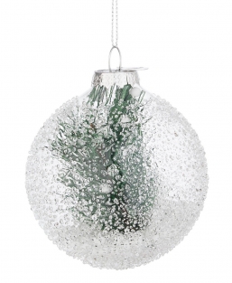 Χριστουγεννιάτικη γυάλινη μπάλα διάφανη με κλαδάκι εσωτερικά 8εκ από την εταιρία Epilegin. Χριστουγεννιάτικη γυάλινη μπάλα διάφανη με κλαδάκι εσωτερικά 8εκ από την εταιρία Epilegin.