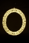  Φωτιζόμενος 3D κύκλος με 1140 microled φ50εκ 