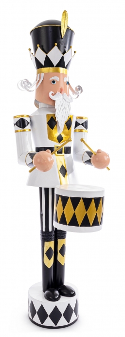 Χριστουγεννιάτικος μεταλλικός στρατιώτης μαύρο άσπρο 155Χ61Χ45εκ από την εταιρία Epilegin. Χριστουγεννιάτικος μεταλλικός στρατιώτης μαύρο άσπρο 155Χ61Χ45εκ από την εταιρία Epilegin.