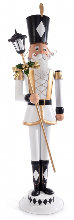 Χριστουγεννιάτικος μεταλλικός στρατιώτης μαύρο άσπρο 71,45Χ47Χ42εκ από την εταιρία Epilegin. Χριστουγεννιάτικος μεταλλικός στρατιώτης μαύρο άσπρο 71,45Χ47Χ42εκ από την εταιρία Epilegin.