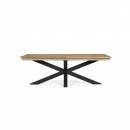  Τραπέζι αλουμίνιο & Teak Palmdale Charcoal 300Χ100cm 