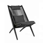   Lounge  & Rope Aloha Black 66X84X98cm 