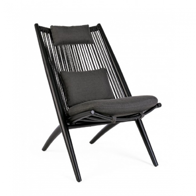   Lounge  & Rope Aloha Black 66X84X98cm    Epilegin. 