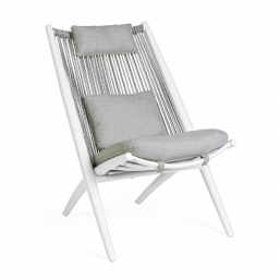 Πολυθρόνα Lounge Αλουμινίου & Rope Aloha White 66X84X98cm από την εταιρία Epilegin. Πολυθρόνα Lounge Αλουμινίου & Rope Aloha White 66X84X98cm από την εταιρία Epilegin.