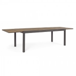  Τραπέζι Αλουμινίου Επεκ/μενο Elias Charcoal 200/300 X 95cm 