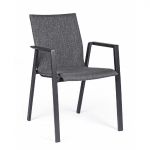    & Olefin Textilene Fabric Odeon Charcoal 56X60X83cm 
