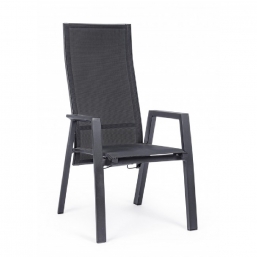   Textilene  Steven Charcoal 60X72X112cm    Epilegin.