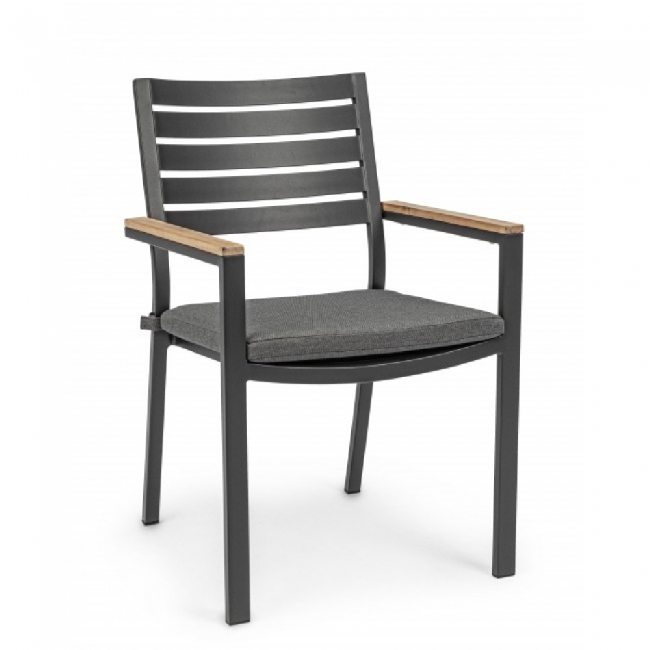    Teak Effect Delmar Charcoal 60X58X89cm    Epilegin. 