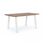   Wood & Steel Table Oslo White 160X90cm 