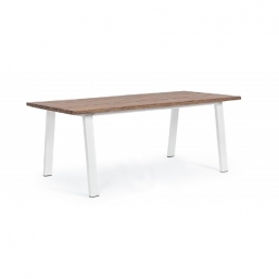 Τραπέζι Wood & Steel Table Oslo White 200X100cm από την εταιρία Epilegin. Τραπέζι Wood & Steel Table Oslo White 200X100cm από την εταιρία Epilegin.