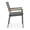    Teak Effect Delmar Charcoal 60X58X89cm 
