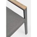    Teak Effect Delmar Charcoal 60X58X89cm 