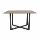   Wood & Steel Table Helsinki Charcoal 130X130cm 