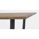   Wood & Steel Table Helsinki Charcoal 130X130cm 