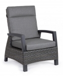   Rattan Lounge Britton Charcoal 73x83x103cm 