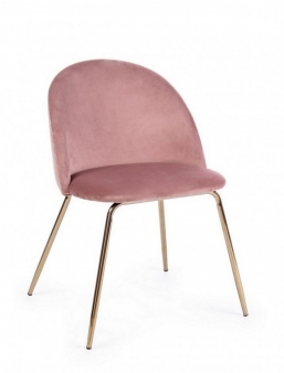 TANYA PINK VELVET CHAIR    Epilegin.
