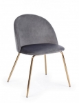  TANYA DARK GREY VELVET CHAIR 