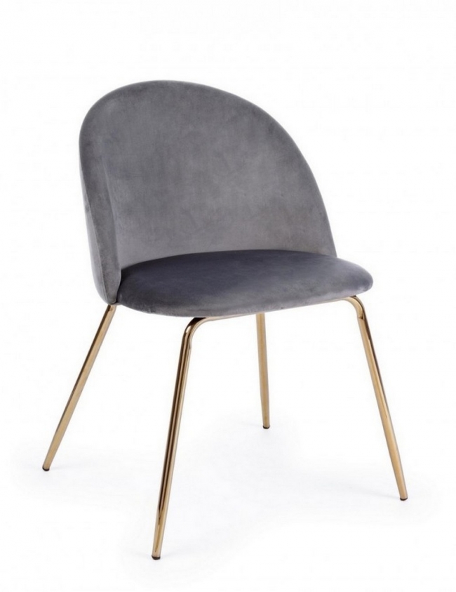  TANYA DARK GREY VELVET CHAIR    Epilegin. 