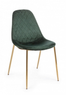 TERRY DARK GREEN VELVET CHAIR    Epilegin.