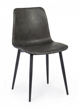 KYRA GREY VINTAGE PU CHAIR    Epilegin.