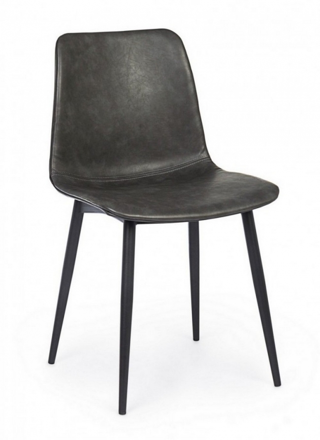  KYRA GREY VINTAGE PU CHAIR    Epilegin. 