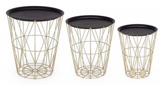    3  Atom Storage Coffee Table 33x41|41x39|44x51cm     Epilegin. 