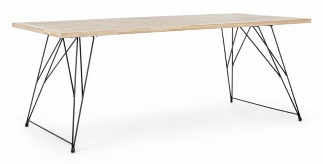  Ξύλινο τραπέζι με μεταλλικά πόδια "District" 200x90x76εκ από την εταιρία Epilegin. 
