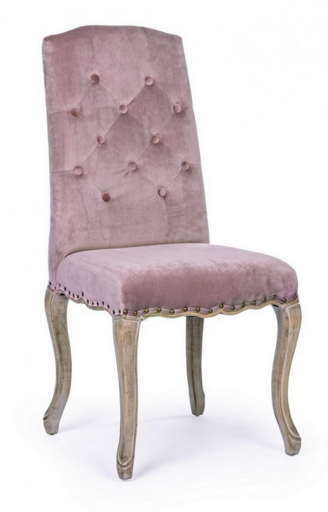  Υφασμάτινη καρέκλα τραπεζαρίας "Diva" ροζ 51x53x99εκ από την εταιρία Epilegin. 