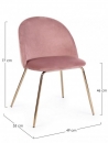  TANYA PINK VELVET CHAIR 