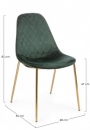  TERRY DARK GREEN VELVET CHAIR 