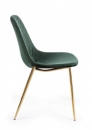  TERRY DARK GREEN VELVET CHAIR 