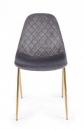  TERRY DARK GREY VELVET CHAIR 