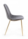  TERRY DARK GREY VELVET CHAIR 