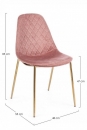  TERRY PINK VELVET CHAIR 