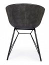  WARHOL GREY VINTAGE PU CHAIR 