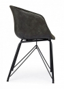  WARHOL GREY VINTAGE PU CHAIR 