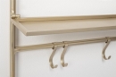  NUCLEOS GOLD WALL SHELF WITH MIRROR 