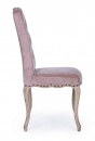  Υφασμάτινη καρέκλα τραπεζαρίας "Diva" ροζ 51x53x99εκ 