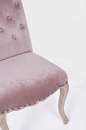  Υφασμάτινη καρέκλα τραπεζαρίας "Diva" ροζ 51x53x99εκ 