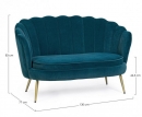  GILIOLA BLUE PEACOCK SOFA 2 SEATS 