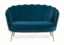  GILIOLA BLUE PEACOCK SOFA 2 SEATS 