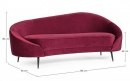  SERAPHIN WINE SOFA 2 SEATS 